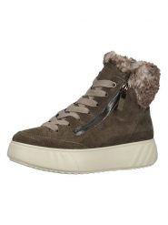 Ara Shoes Skórzane sneakersy w kolorze brązowym rozmiar: 36,5. Brązowe obuwie sportowe damskie Ara Shoes, z materiału, za kostkę, bez zapięcia. Za 215.21 zł.
