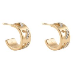 Kolczyki Guess. Żółte kolczyki damskie Guess, złote. Za 248.99 zł.