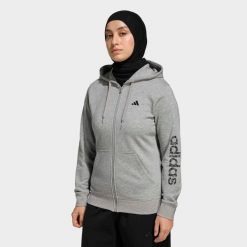 Bluza z kapturem damska ADIDAS fitness. Czarne bluzy damskie Adidas, m, bez wzorów, z bawełny, z kapturem. Za 199.99 zł.