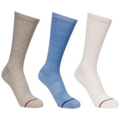 Skarpety Heathan Dla Dorosłych Unisex (zestaw 3 Sztuk). Białe skarpetki damskie Trespass, bez wzorów. Za 50.99 zł.