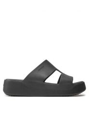 Crocs Klapki Getaway Platform H-Strap 209409 Czarny. Czarne klapki damskie Crocs, bez wzorów, z tworzywa sztucznego, bez obcasa, bez zapięcia. Za 169.99 zł.