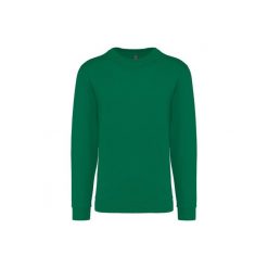 Bluza z okrągłym dekoltem Kariban. Zielone bluzy damskie KARIBAN, l, bez wzorów, z bawełny, bez kaptura. Za 128.50 zł.