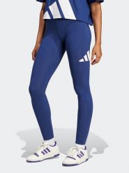 Adidas Legginsy funkcyjne w kolorze granatowym rozmiar: L. Niebieskie legginsy sportowe damskie Adidas, l, bez wzorów, outdoorowe. Za 109.78 zł.
