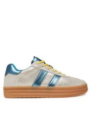 Primigi Sneakersy 7926055 D Srebrny. Szare buty sportowe dziewczęce Primigi, bez wzorów, ze skóry, bez zapięcia. Za 159.99 zł.