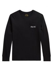 Polo Ralph Lauren Bluzka 323B29159001 Czarny Regular Fit. Czarne t-shirty i koszulki chłopięce Polo Ralph Lauren, bez wzorów, z bawełny, bez kołnierzyka, bez ramiączek. Za 329.99 zł.