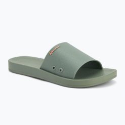 Klapki damskie Ipanema Anat Classic. Zielone klapki damskie Ipanema, bez wzorów, z materiału, bez obcasa, bez zapięcia. Za 62.99 zł.