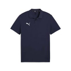 Casualowa Koszulka Polo Puma Polo Teamgoal Dorosłych. Niebieskie koszulki damskie Puma, s, bez wzorów, bez kołnierzyka, bez ramiączek. Za 179.50 zł.
