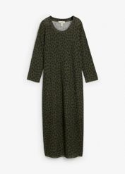 Sukienka bombka. Zielone sukienki damskie bonprix, bez wzorów, eleganckie, bez ramiączek. Za 142.99 zł.
