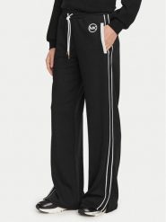MICHAEL Michael Kors Spodnie dresowe MR630Y0K8N Czarny Regular Fit. Czarne spodnie dresowe damskie MICHAEL Michael Kors, xl, bez wzorów, z dresówki. Za 789.99 zł.