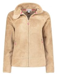 Canadian Peak Kurtka polarowa "Udilas" w kolorze beżowym rozmiar: XL. Brązowe kurtki damskie Canadian Peak, xl, bez wzorów, z materiału, bez kaptura. Za 82.99 zł.