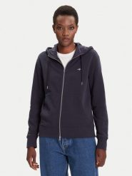 Gant Bluza Shield 4201412 Granatowy Regular Fit. Niebieskie bluzy damskie Gant, m, bez wzorów, z bawełny, bez kaptura. Za 439.99 zł.