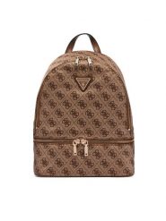 Guess Plecak Adrian Logo Travel TWNB21 68030 Brązowy. Brązowe plecaki Guess, z aplikacjami, z materiału. Za 634.99 zł.