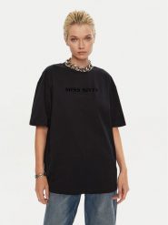 Miss Sixty T-Shirt 6L2SJ2120000 Czarny Relaxed Fit. Czarne t-shirty damskie Miss Sixty, l, bez wzorów, z bawełny, bez kołnierzyka. Za 159.99 zł.
