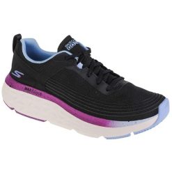 Buty do biegania damskie, Skechers Max Cushioning Delta - Sunny Road. Czarne obuwie sportowe damskie Skechers, z materiału, bez zapięcia, do biegania. Za 688.00 zł.