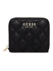 Guess Portfel w kolorze czarnym - 11 x 9,5 cm rozmiar: onesize. Czarne portfele damskie Guess, z aplikacjami. Za 179.95 zł.