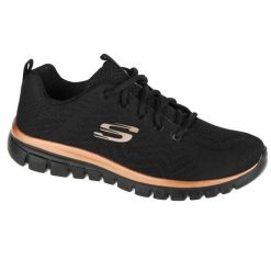 Buty Skechers Get Connected, Kobiety. Czarne obuwie sportowe casual damskie Skechers, z materiału, bez zapięcia. Za 291.00 zł.
