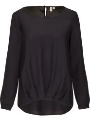 Seidensticker Bluzka w kolorze czarnym rozmiar: 34. Czarne bluzki damskie Seidensticker, bez wzorów, z wiskozy, bez kołnierzyka, bez ramiączek. Za 127.95 zł.