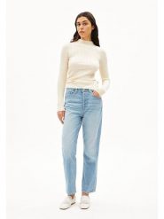 Armedangels Sweter ''Alaania'' w kolorze kremowym rozmiar: XL. Brązowe swetry klasyczne damskie ARMEDANGELS, xl, z bawełny, bez kołnierzyka. Za 184.95 zł.