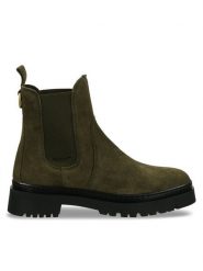 Gant Sztyblety 29553763 Zielony. Zielone botki damskie Gant, ze skóry, bez obcasa, na płaskiej podeszwie, bez zapięcia. Za 539.99 zł.