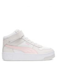 Puma Sneakersy Carina Street Mid 39233704 Biały. Białe obuwie sportowe damskie Puma, ze skóry, bez zapięcia. Za 319.99 zł.