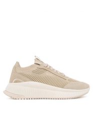 BOSS Sneakersy TTNMEVO 50536413 Beżowy. Brązowe obuwie sportowe damskie Boss, z materiału, bez zapięcia. Za 659.99 zł.