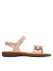 Froddo Sandały Lorine Flowers G3150251-47 S Różowy. Czerwone sandały dziewczęce Froddo, ze skóry, bez obcasa, bez zapięcia. Za 339.99 zł.