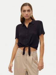 Vero Moda Koszula Menny 10303694 Czarny Relaxed Fit. Czarne koszule damskie Vero Moda, xl, bez wzorów, z wiskozy, bez kołnierzyka, bez ramiączek. Za 129.99 zł.