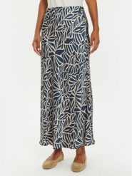 Tatuum Spódnica midi Satinola T2418.173B Granatowy Regular Fit. Niebieskie spódnice damskie TATUUM, bez wzorów, z wiskozy, midi. Za 279.99 zł.