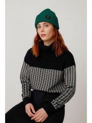 SKFK Czapka beanie "Zala" w kolorze zielonym rozmiar: onesize. Zielone czapki damskie SKFK, bez wzorów, z bawełny. Za 104.99 zł.