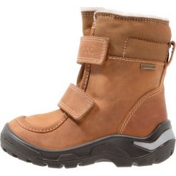 Ecco SNOWRIDE Śniegowce amber. Brązowe buty zimowe chłopięce ECCO, z materiału. W wyprzedaży za 351.20 zł.