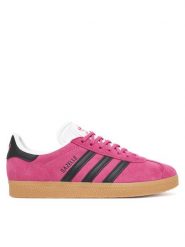 Adidas Sneakersy Gazelle JS1382 Różowy. Czerwone obuwie sportowe damskie Adidas, ze skóry, bez zapięcia. Za 479.99 zł.