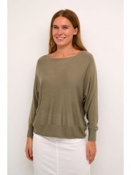 Kaffe Sweter w kolorze khaki rozmiar: XL. Brązowe swetry klasyczne damskie Kaffe, xl, ze splotem, bez kołnierzyka. Za 74.81 zł.