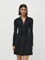 LeGer Sukienka "Marou" w kolorze czarnym rozmiar: 42. Czarne sukienki damskie LeGer, bez wzorów, ze splotem, bez ramiączek. Za 130.99 zł.