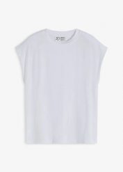 T-shirt oversize z miękkiej wiskozy. Czerwone t-shirty damskie bonprix, bez wzorów, z wiskozy, bez kołnierzyka. Za 42.99 zł.