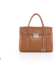 Mia Tomazzi Skórzana torebka "Digione" w kolorze jasnobrązowym - 33 x 25 x 13 cm rozmiar: onesize. Brązowe torebki klasyczne damskie Mia Tomazzi, z materiału, przez ramię, bez dodatków. Za 260.99 zł.