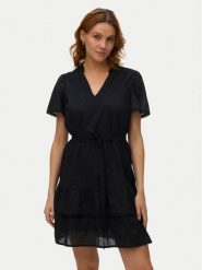 Vero Moda Sukienka koktajlowa Trine 10342726 Czarny Regular Fit. Czarne sukienki damskie Vero Moda, bez wzorów, z bawełny, wizytowe, bez ramiączek. Za 179.99 zł.