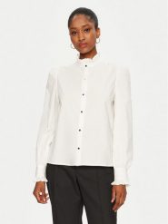 Morgan Bluzka 242-CHLOE Écru Regular Fit. Bluzki damskie Morgan, bez wzorów, z bawełny, bez kołnierzyka, bez ramiączek. Za 169.99 zł.