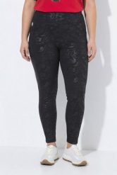 Damskie Legginsy treningowe wysoki stan szybkoschnący materiał elastyczny pas. Czarne legginsy damskie Ulla Popken, plus size, bez wzorów, z elastanu. Za 239.99 zł.