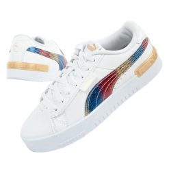 Buty sportowe damskie Puma Jada Olympic. Białe obuwie sportowe casual damskie Puma, ze skóry ekologicznej, trekkingowe. Za 119.00 zł.