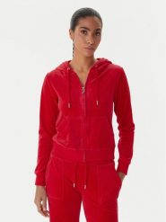 Juicy Couture Bluza Robertson JCAP176 Czerwony Slim Fit. Czerwone bluzy damskie Juicy Couture, xxs, bez wzorów, z syntetyku, bez kaptura. Za 279.99 zł.