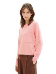 Tom Tailor Sweter w kolorze jasnoróżowym rozmiar: XL. Różowe swetry klasyczne damskie Tom Tailor, s, z wiskozy, bez kołnierzyka. Za 65.69 zł.