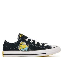 Trampki Converse. Czarne trampki damskie Converse, bez wzorów, bez zapięcia. Za 379.99 zł.