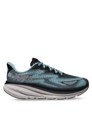 Hoka Buty do biegania Clifton 9 Gtx 1141490F Niebieski. Niebieskie obuwie sportowe damskie HOKA, z materiału, bez zapięcia, do biegania. Za 749.99 zł.