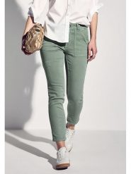 Street One Spodnie - Skinny fit - w kolorze khaki rozmiar: W27/L28. Brązowe rurki damskie Street One, bez wzorów, z materiału. Za 118.56 zł.