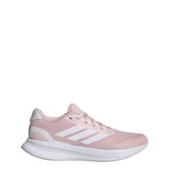 Buty do biegania adidas Runfalcon 5. Białe obuwie sportowe damskie Adidas, bez zapięcia, do biegania. Za 220.99 zł.