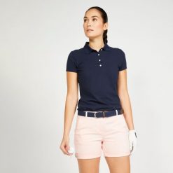 Spodenki do golfa chino damskie Inesis MW500. Czerwone spódnice damskie INESIS, l, bez wzorów, z bawełny, sportowe. W wyprzedaży za 59.99 zł.