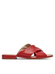 Caprice Klapki 9-27101-46 Czerwony. Czerwone klapki damskie Caprice, bez wzorów, ze skóry, bez obcasa, bez zapięcia. Za 255.99 zł.