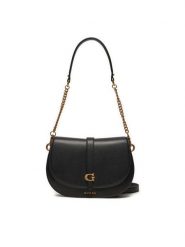 Guess Torebka Kuba HWVA93 29200 Czarny. Czarne torebki wieczorowe damskie Guess, z aplikacjami, ze skóry, bez dodatków. Za 639.99 zł.