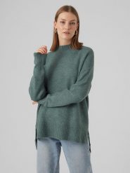 Vero Moda Sweter w kolorze zielonym rozmiar: XS. Zielone swetry klasyczne damskie Vero Moda, xs, bez kołnierzyka. Za 88.95 zł.