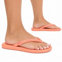 Japonki damskie Ipanema 27130 MEU SOL AD. Czerwone klapki damskie Ipanema, bez wzorów, z materiału, bez obcasa, bez zapięcia. Za 39.00 zł.